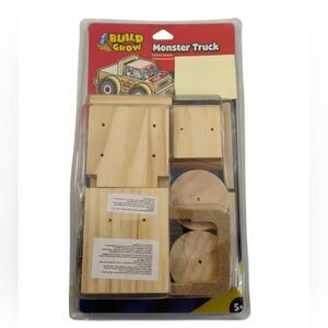 Build and Grow Project Kit Kids Wood Monster Truck NWT Lowes